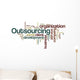 Outsourcing - Word Cloud Wall Decal