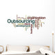 Outsourcing - Word Cloud Wall Decal