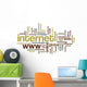 Internet - Word Cloud Wall Decal