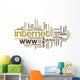Internet - Word Cloud Wall Decal