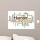 Human resources - Word Cloud Wall Decal
