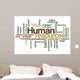 Human resources - Word Cloud Wall Decal