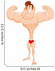 Muscle man Wall Decal
