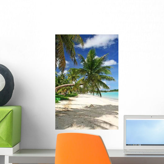 Guam Bent Coconut Tree Wall Decal