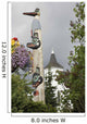 View Of A Totempole In Downtown Ketchikan, Alaska Wall Mural