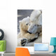 Little Polar Bear Cub Wall Mural