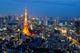 Tokyo tower in blue sky Wall Mural