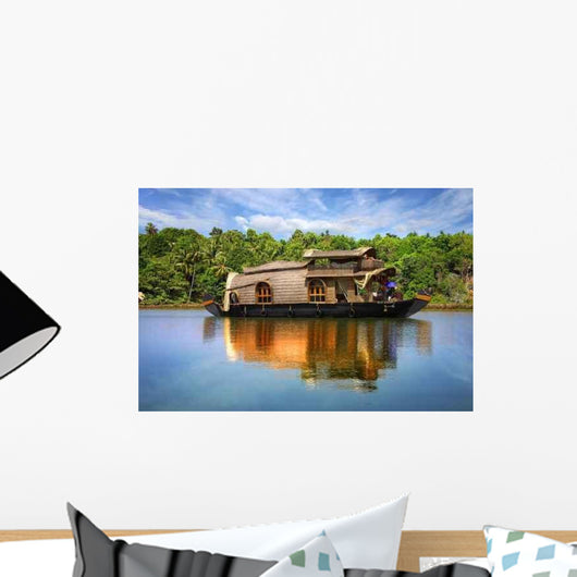 Houseboat Backwaters India Wall Decal