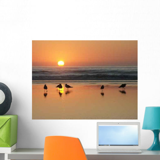 Gulls Beach Wall Decal