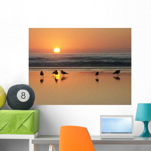 Gulls Beach Wall Decal