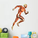 Building Muscle Man Running Wall Decal