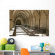 A covered corridor with benches and a dome ceiling;Salisbury england Wall Mural