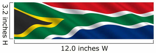 South African Flag in the Wind Wall Mural
