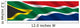 South African Flag in the Wind Wall Mural