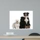 Bichon frise, Poodle and Bernese mountain dog Wall Decal