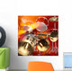 abstract jazz rock background musical instruments Wall Mural