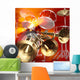 abstract jazz rock background musical instruments Wall Mural