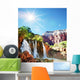 Tropical waterfall Wall Mural