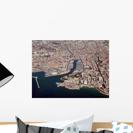 Marseille from above Wall Decal