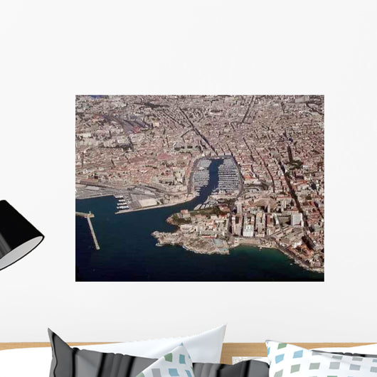 Marseille from above Wall Decal
