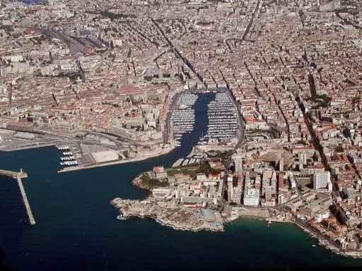 Marseille from above Wall Decal