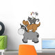 Bremer Stadtmusikanten, Hahn, Katze, Hund, Esel Wall Decal
