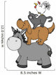 Bremer Stadtmusikanten, Hahn, Katze, Hund, Esel Wall Decal