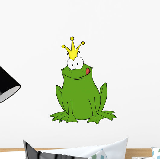 Frosch, Frog, FroschkÃ¶nig, MÃ¤rchen, Krone, KrÃ¶te Wall Decal