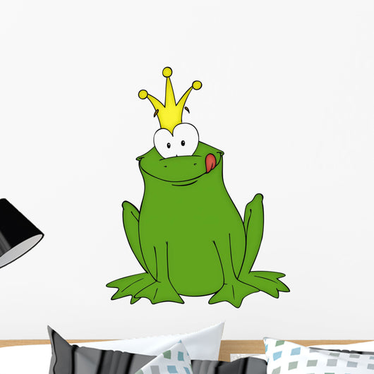 Frosch, Frog, FroschkÃ¶nig, MÃ¤rchen, Krone, KrÃ¶te Wall Decal