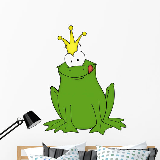 Frosch, Frog, FroschkÃ¶nig, MÃ¤rchen, Krone, KrÃ¶te Wall Decal
