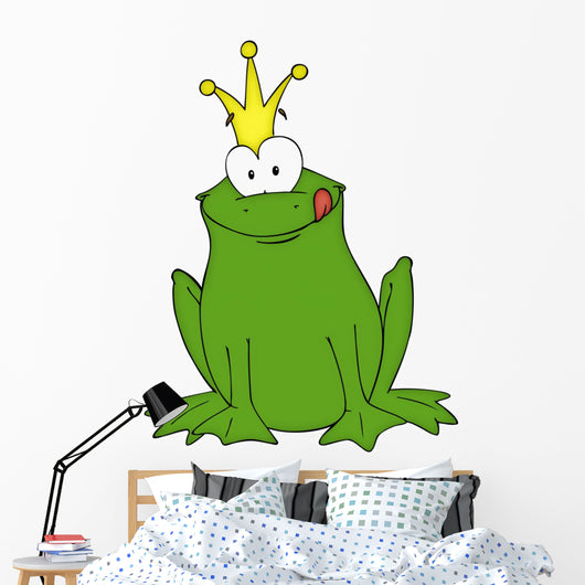 Frosch, Frog, FroschkÃ¶nig, MÃ¤rchen, Krone, KrÃ¶te Wall Decal