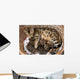 Bengal cat with kittens Wall Mural