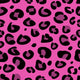 Seamless pink leopard texture pattern. Vector Illustration. Wall Mural