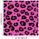 Seamless pink leopard texture pattern. Vector Illustration. Wall Mural