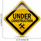 Under construction warning sign Wall Decal