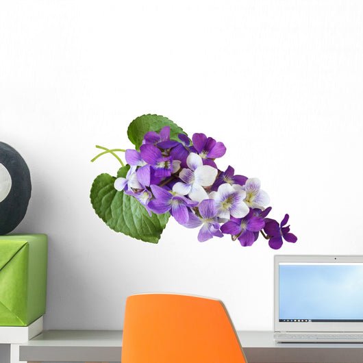 Violet Flowers Wall Decal
