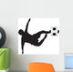 Football Silhouette Flying Kick