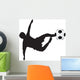 Football Silhouette Flying Kick
