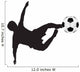 Football Silhouette Flying Kick