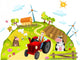 Fun Cartoon Farm Wall Decal
