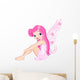 Young pink fairy Wall Decal