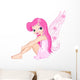Young pink fairy Wall Decal