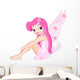 Young pink fairy Wall Decal