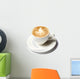 barista coffee cup isolated over white Wall Decal