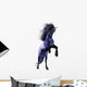 Rearing Blue Unicorn Wall Decal