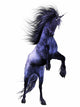 Rearing Blue Unicorn Wall Decal