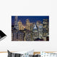 san francisco financial district buildings (nightt Wall Mural