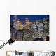san francisco financial district buildings (nightt Wall Mural