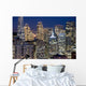 san francisco financial district buildings (nightt Wall Mural