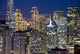 san francisco financial district buildings (nightt Wall Mural